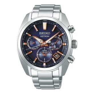 Astron GPS Solar Energy Watch Blue Silver