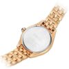 Fashion Blue White Dial Rose Gold Strap 5 Waterproof Quartz Watch