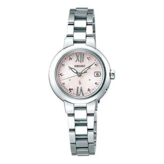 Lukia Series Solor Wave Minimalistic Small Watch Pink Steel strip