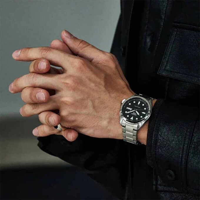 No. 5 Japan waterproof Automatic Mechanical Sports Black