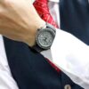 No. 5 Series Retro Automatic Mechanical waterproof Watch Gray Black