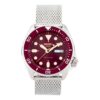 No. 5 Sports Mechanical Watch Wine Red