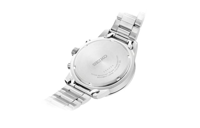 Three Eyes 100 Meter Waterproof Business Casual Fashion White Dial Steel Strip Quartz Watch