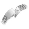 Three Eyes 100 Meter Waterproof Business Casual Fashion White Dial Steel Strip Quartz Watch